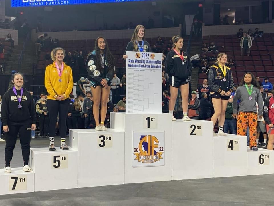 Winners podium